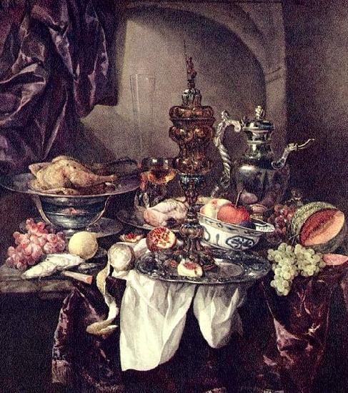 Abraham van Beijeren Still life with fruit Sweden oil painting art